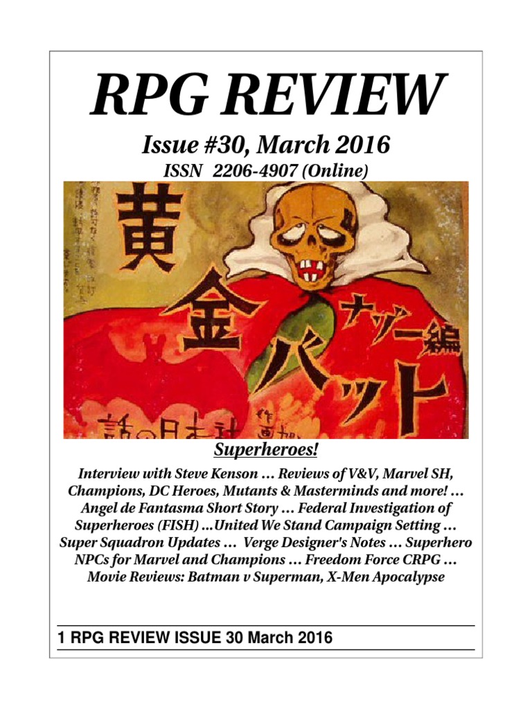 Rpgreview 30 | PDF | Role Playing Games