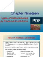 Chapter Nineteen: Types of Risks Incurred