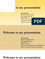 Welcome To My Presentation: Presented by Bonosree Rani Borsha