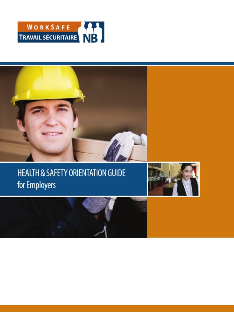 Health & Safety Orientation Guide For Employers PDF Occupational Safety And Health Employment