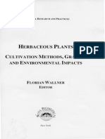 Herbaceousplants: Cultivation Methods Grazing AND Environmental Impacts