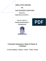 Dissertation Report ON Indian Banking Industry: Prachi Janapitha, Adaspur, Cuttack - 754011, Odisha