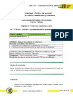 Tarea 1 Unidad 1 Práctica y Experimentación Técnicas de Alojamiento