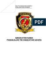 Sigkatan Nama Pangkalan Tni Angkatan Udara PDF