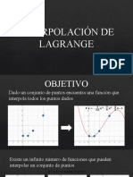 Interpolación de Lagrange polinómica