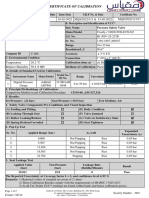 Certificate of Calibration: Havatek Makina Sanayi Erbil-Iraq