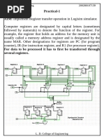 Practical-1 AIM: Implement Register Transfer Operation in Logisim Simulator