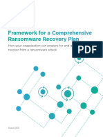 Framework For A Comprehensive Ransomware Recovery Plan