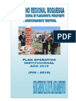 PLAN 10154 Plan Operativo Institucional 2010 2010