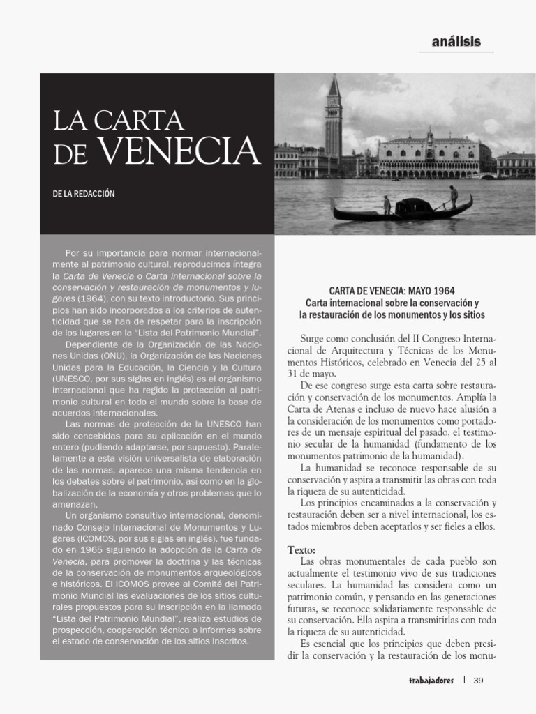 La Carta de Venecia