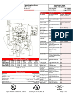 Engine Specification Sheet: Depere, Wi 54115 Curve Number: Revision Date