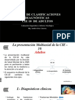 Clasificaciones Diagnósticas CIE 10 Adultos