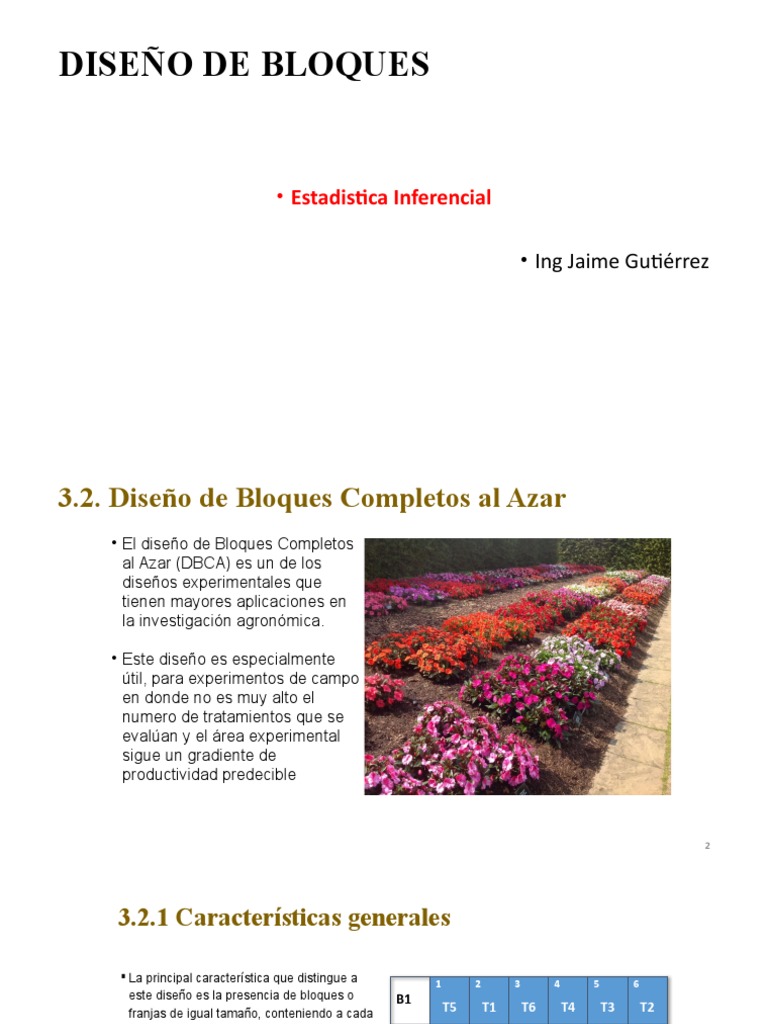 Diseño de Bloques PDF Experimentar Análisis de variación
