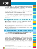 Diminua o Consumo de Sal