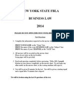 New York State Fbla Business Law