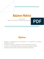 Presentacion - Balance Hídrico
