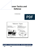 Takeover Tactics & Defense