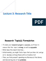 Lecture 2 Research Topic Vs Title
