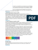 Control de PH en El Agua Parametros