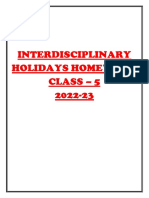 Class - 5 Interdisciplinary Homework (2022-23)