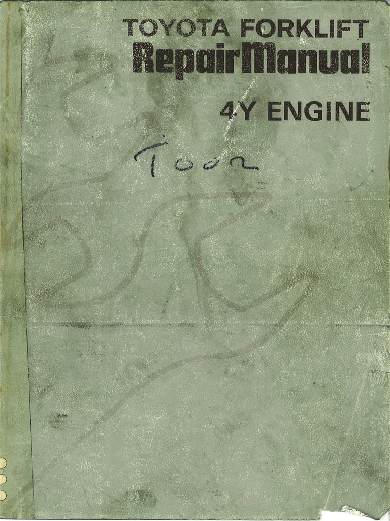 Toyota 4Y Engine Book PDF