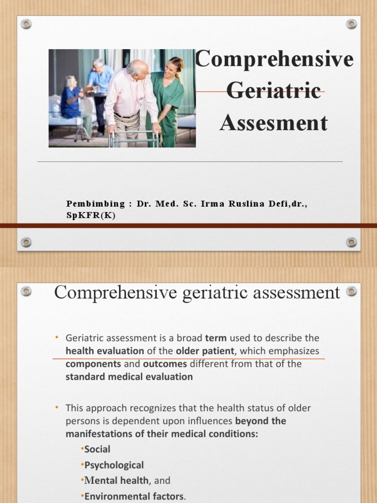 Comprehensive Geriatric Assessment Guide | PDF | Urinary Incontinence ...
