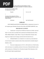 Joseph Lopez Civil Lawsuit Filing