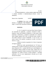 Jurisprudencia Arg Daños y Perjuicios Motocicleta Vs Camioneta - Culpa de La Victima