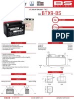 BS BATTERY BTX9-BS MF Datasheet - BS