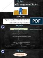 Financial Management Series: CA/CMA Inter