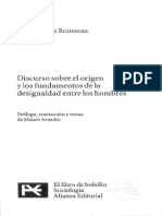 5a - Rousseau - Discurso Sobre El Origen y Los Fundamentos de La Desigualdad Entre Los Hombres