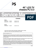 Service Manual: 40" LCD TV Chassis PL12.3