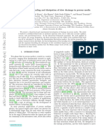 Burst Dynamics, Upscaling and Dissipation of Slow Drainage in Porous Media