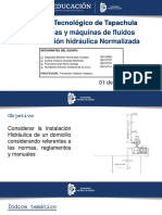 Instalación hidráulica normalizada de bombas