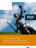 Women Peace and Security 2011 UNResolution1325 Brochure