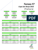 Fixture - Copa San Borja 2022