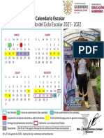 Calendario Escolar 2021 - 2022 - 3er. Período