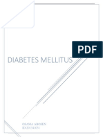 Diabetes Mellitus: Osama Abosen ID:201341031