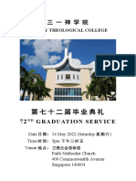 DRAFT 72nd Graduation Service Programme Digital 220512b