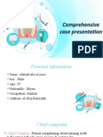 Comprehensive Case Presentation: Osama Abosen ID:201341031