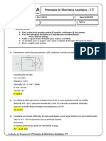 Avaliação de Pesquisa 02 - Princípios de Eletrônica Analógica