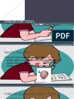 Evaluation - Tyes, Tests, Tools