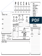 Fallout Character Sheet Robot