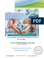 Farmacología en Atención Primaria en Salud. E-Learning: Curso Certificado 12 0 Horas Asincrónico