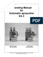 Operating Manual for Automatic sprayvalve KA 2