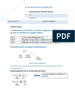 Determina la fracción generatriz de números decimales