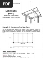 RCD - Solid Slabs (Part 3) - Continuous One-Way Slab - Worked Example