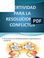 Asertividad para La Resolucion de Conflictos