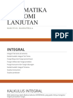 Materi Matematika Ekonomi Lanjutan - Integral