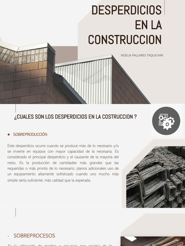 Desperdicios en La Construccion | PDF | Diseño | Transporte